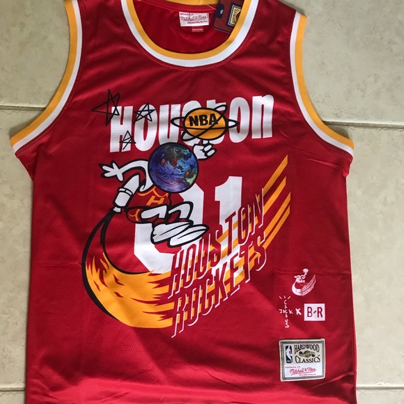 mitchell and ness rockets travis scott